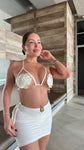 Bikini  Flor Maya triángulo