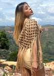 Salida falda canasta macramé R.848